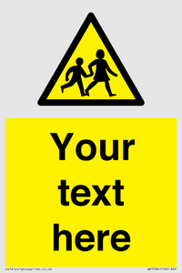 Custom Warning children Sign